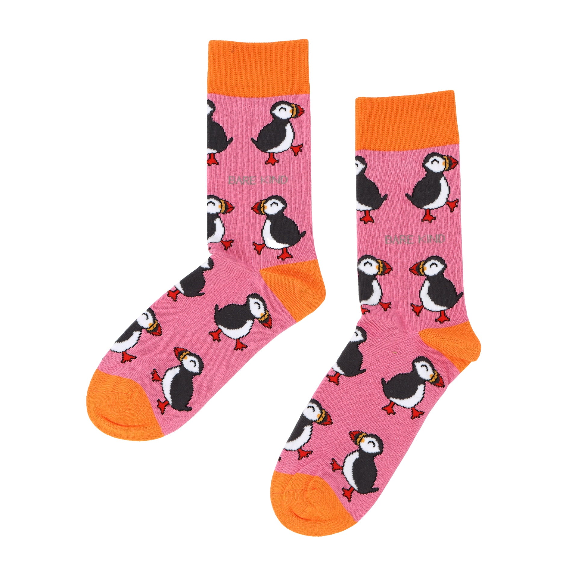 Pull Up Bar Doorframe - Save the Pink Puffin Bamboo Socks