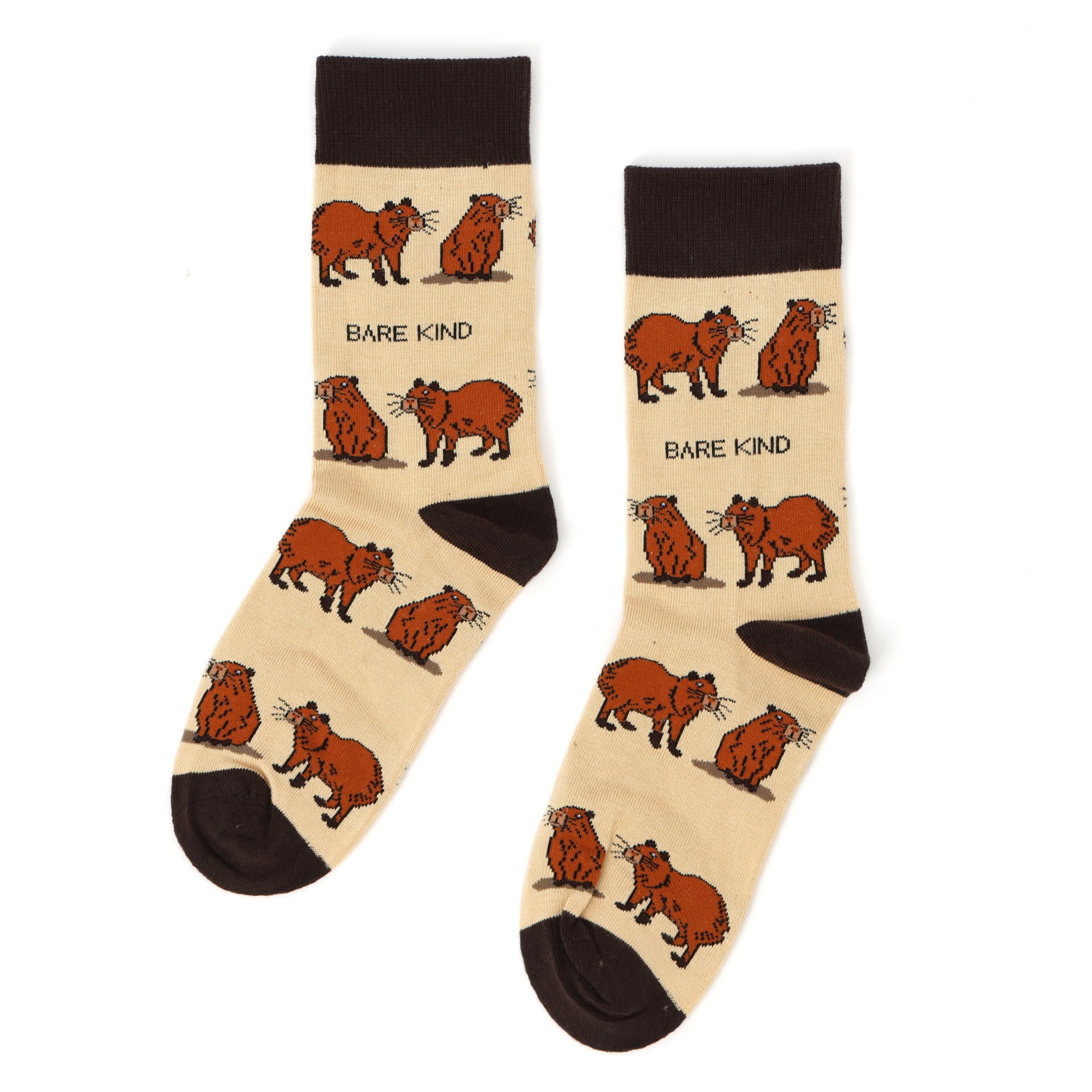 Pull Up Bar Doorframe - Save the Capybara Bamboo Socks |