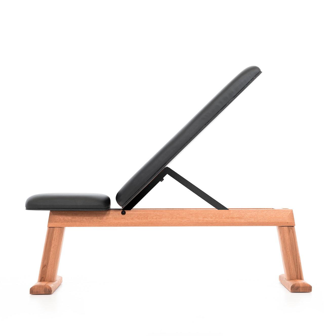 Yen Yoga & Fitness - Nohrd Weight Training Bench-Cherry-artificial black leather