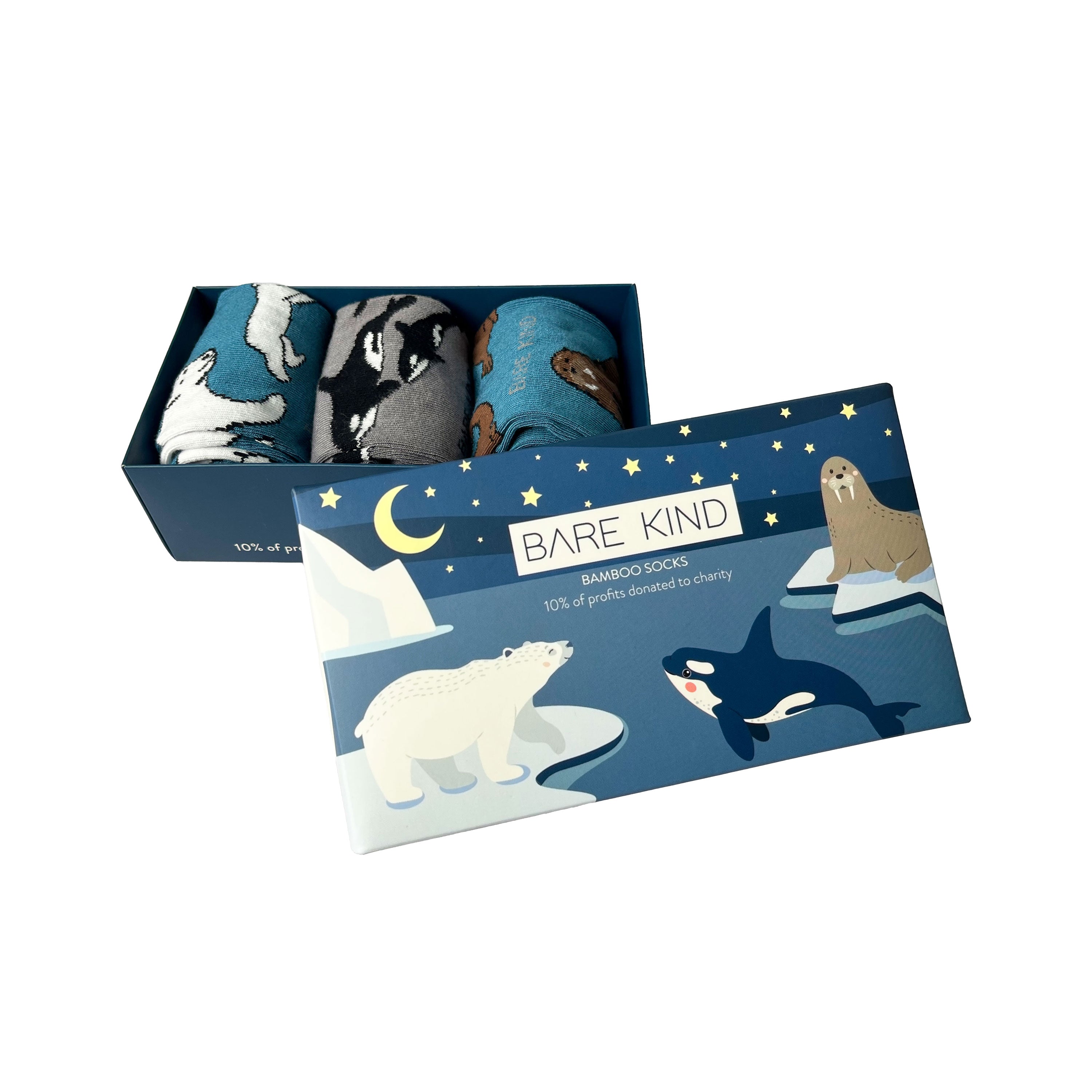 Pull Up Bar Doorframe - Arctic Animals Bamboo Socks Gift Box